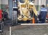 Подготовка к восстановлению отверстий погрузчика SEM 639B